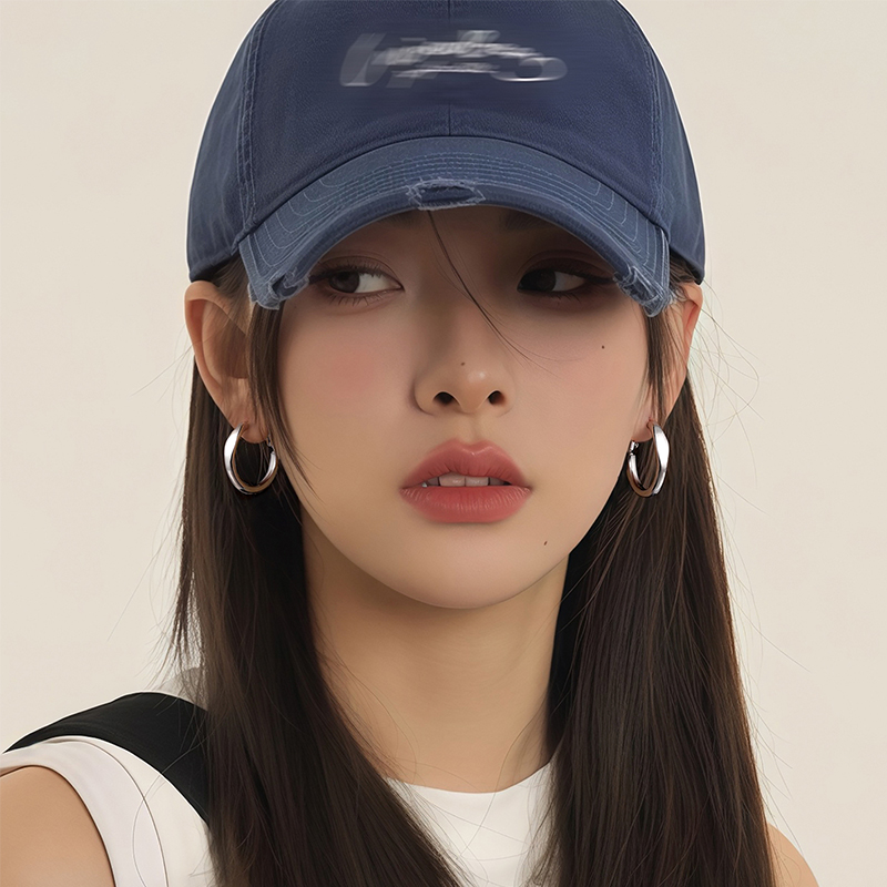 纯铜耳饰 999银针耳圈女2025大耳圈耳环简约耳钉耳钩小众耳饰素圈