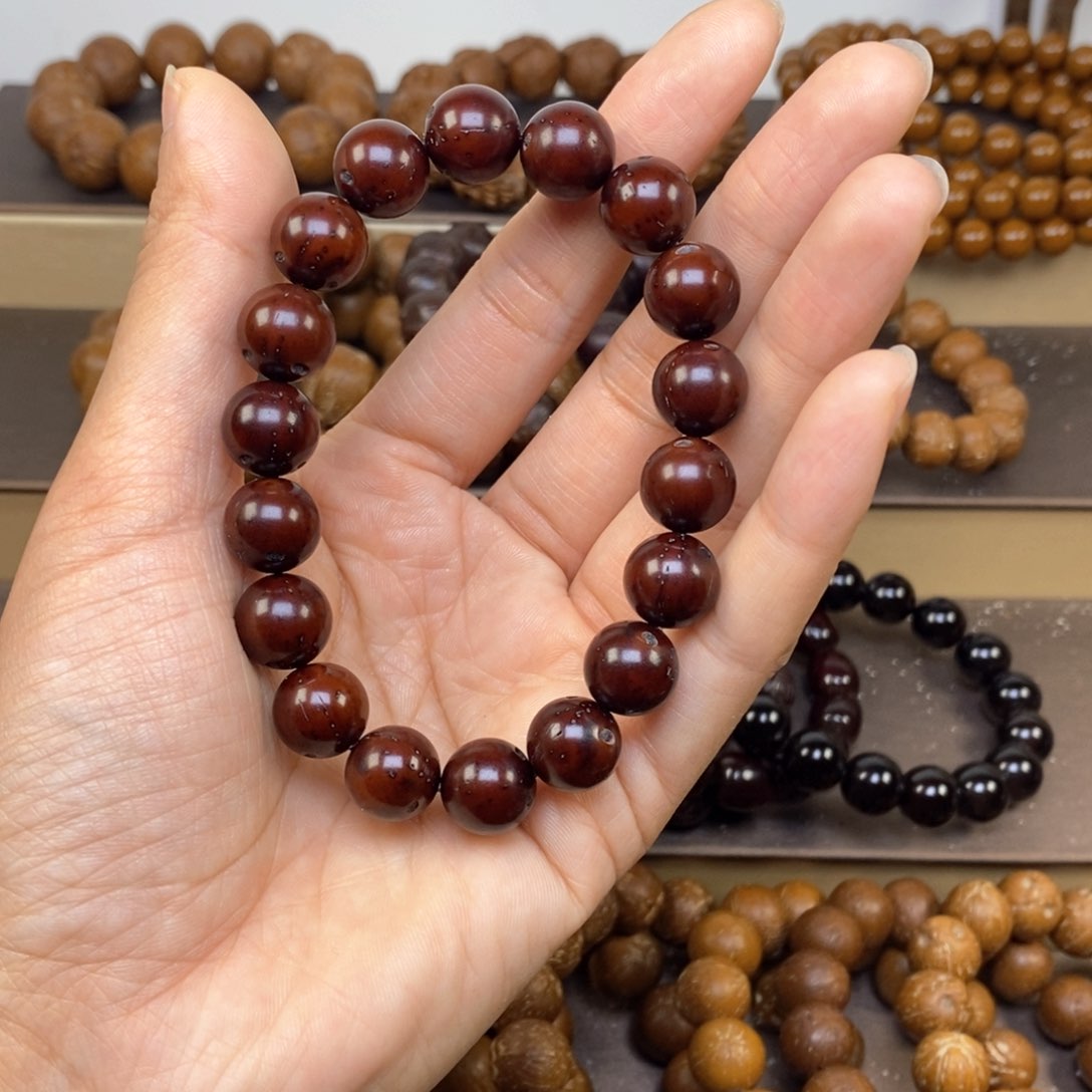 紫金鼠手串营*12小光珠