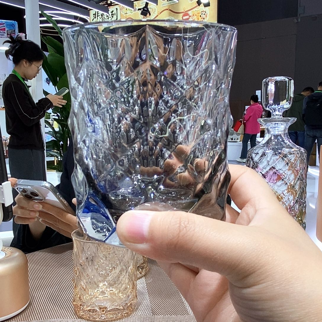 烟灰渐变洋酒杯2支