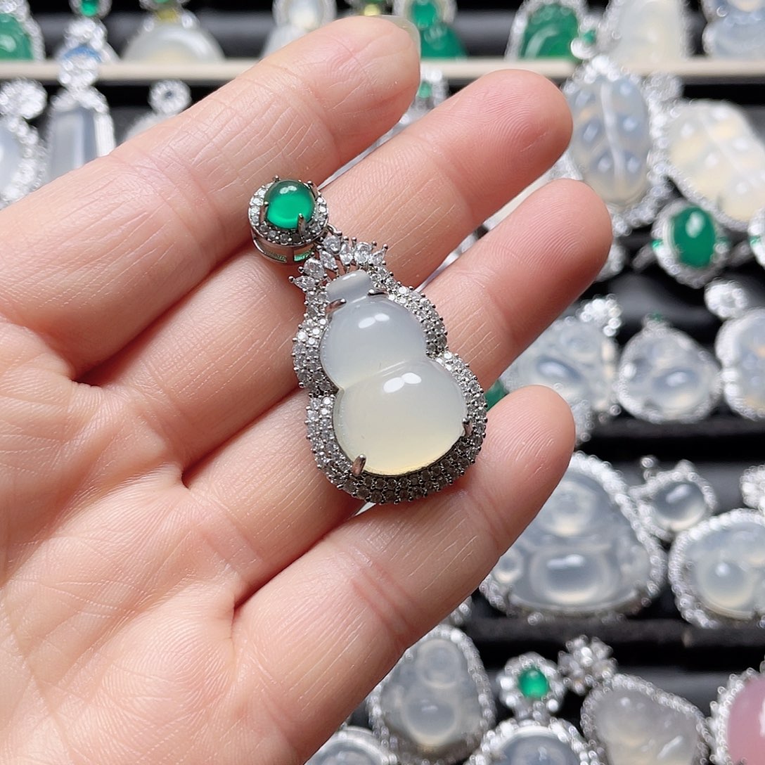 玛瑙/玉髓挂件合金