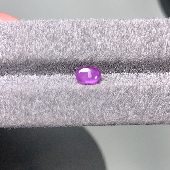 蓝宝石裸石未镶嵌星光紫蓝宝2.52克拉未镶嵌