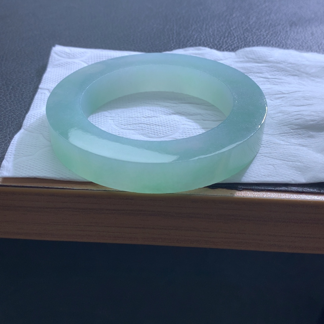 定制翡翠未镶嵌翡翠手镯冰绿甜绿满绿