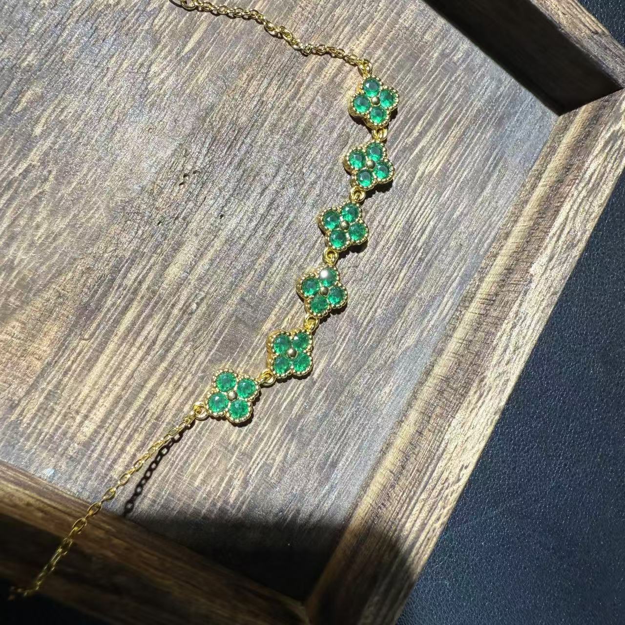 【国检证书+运费险】收藏级祖母绿手链-B407