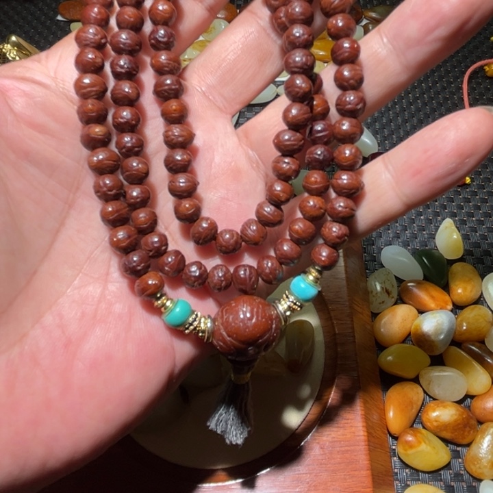 手串凤眼菩提国产凤眼菩提108佛珠长串