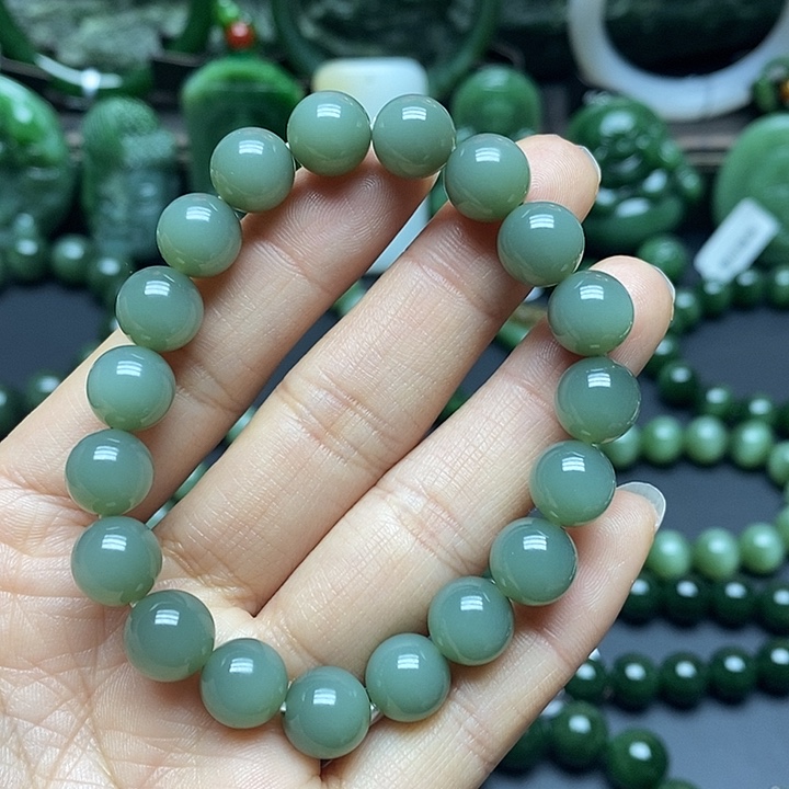 和田玉手串未镶嵌