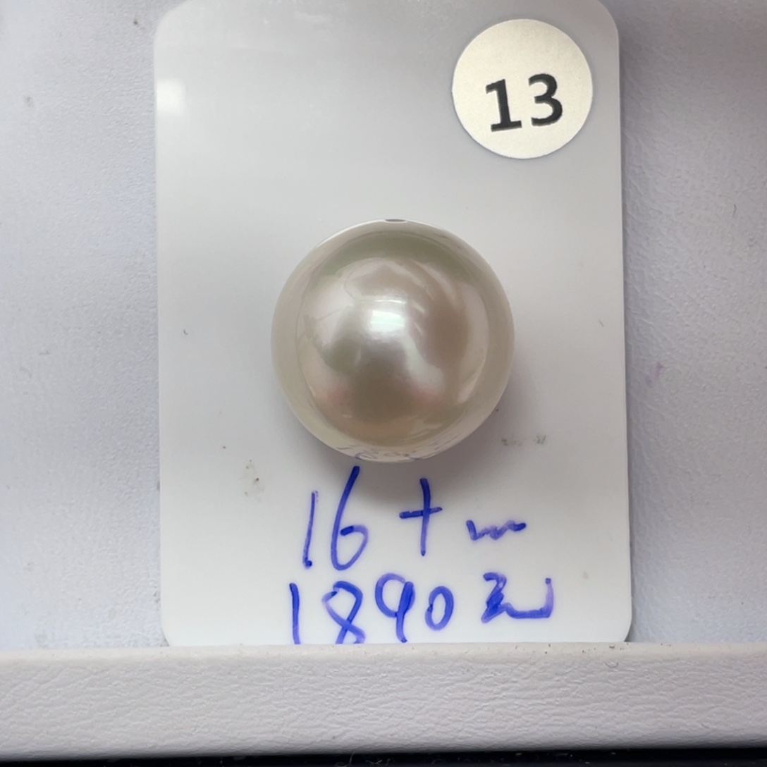 定制海水珍珠未镶嵌裸珠海水澳白16+