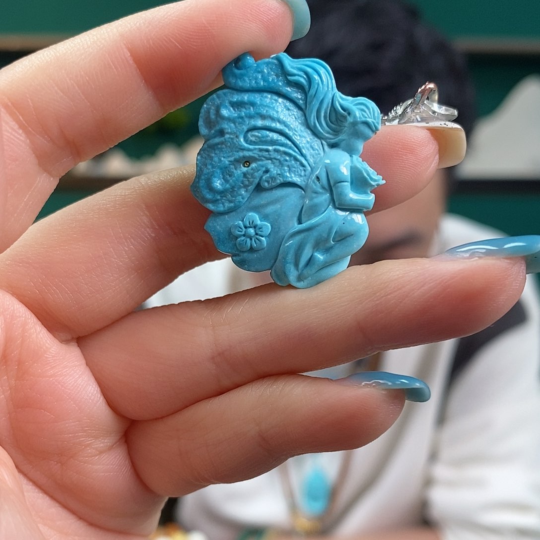 绿松石珠宝奇石未镶嵌