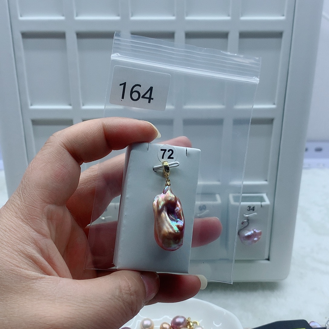 吊坠(不含链)淡水珍珠合金