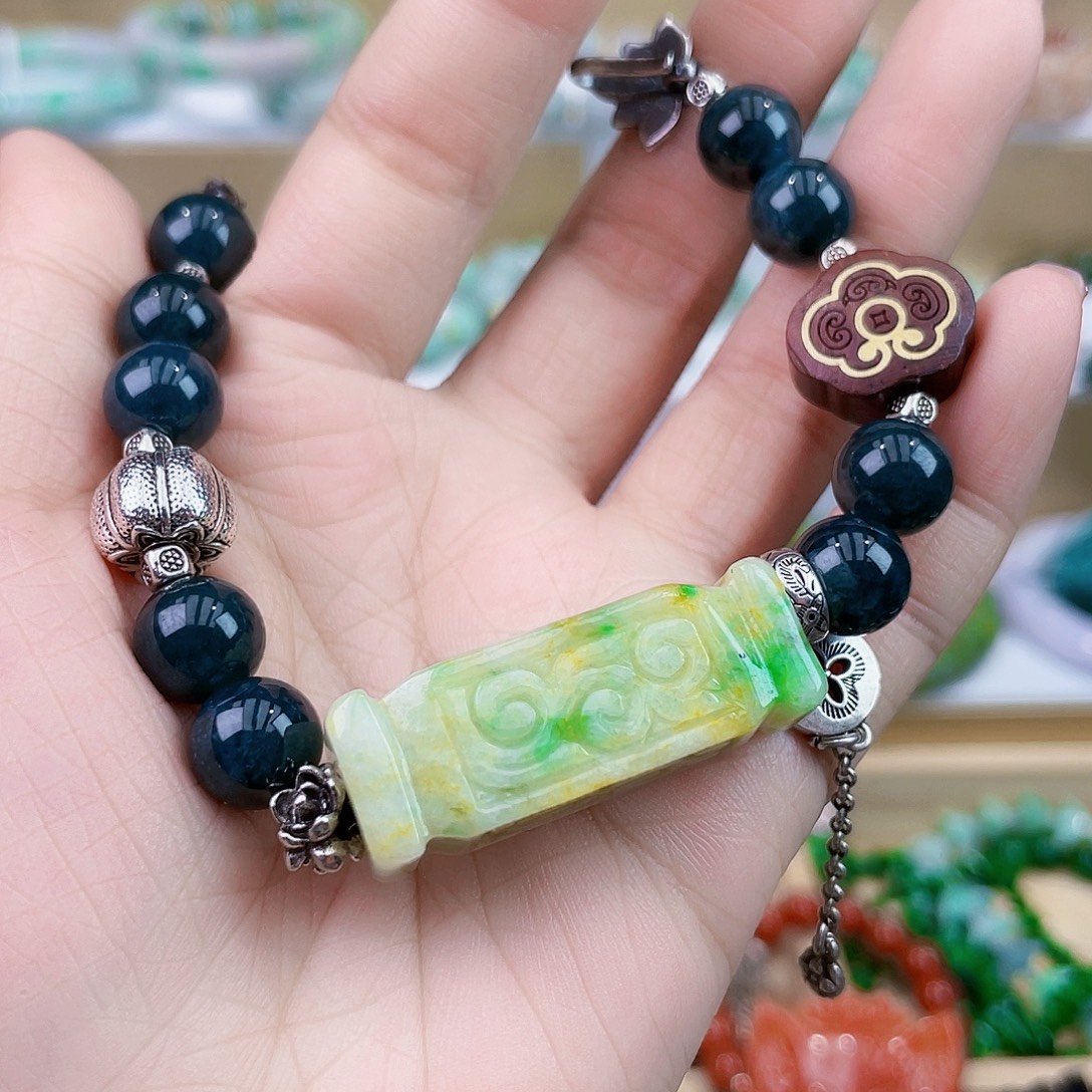 翡翠未镶嵌手链手链