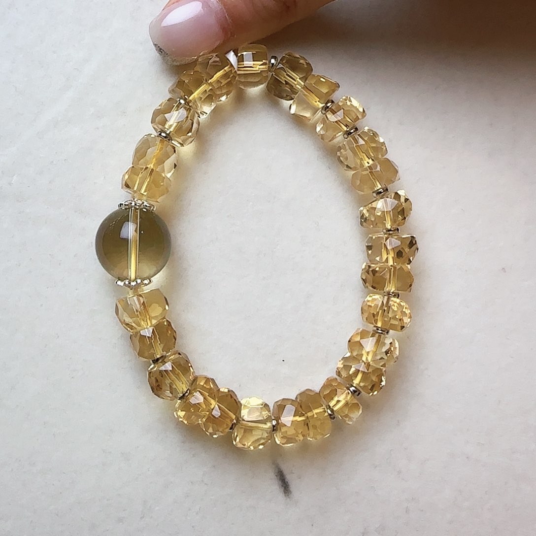 水晶手链未镶嵌L**大气上档次