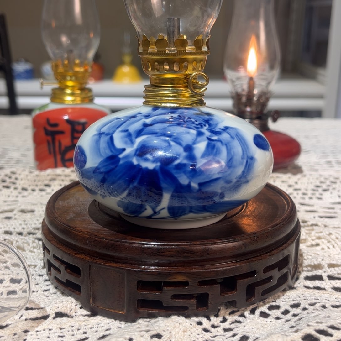 摆件景德镇陶瓷香薰灯