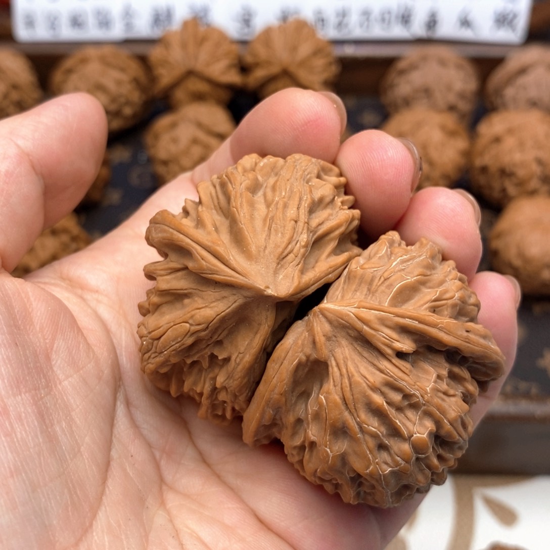 把件文玩核桃金麒麟半壁