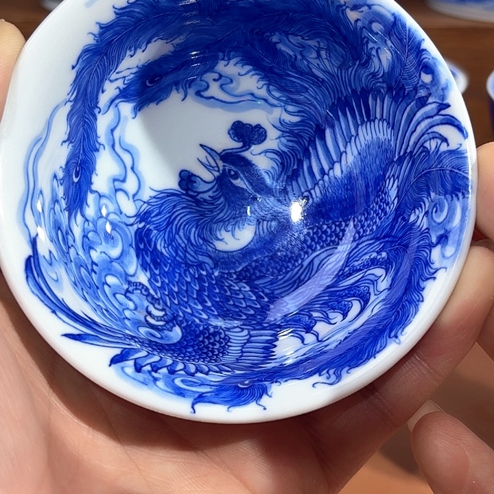 冬***冬青花手工手绘杯子粉