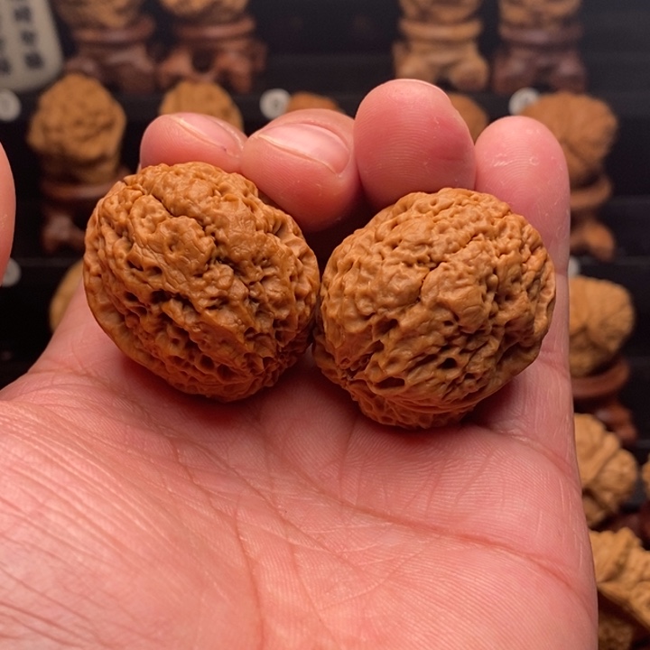 把件文玩核桃3老蟾头38尺