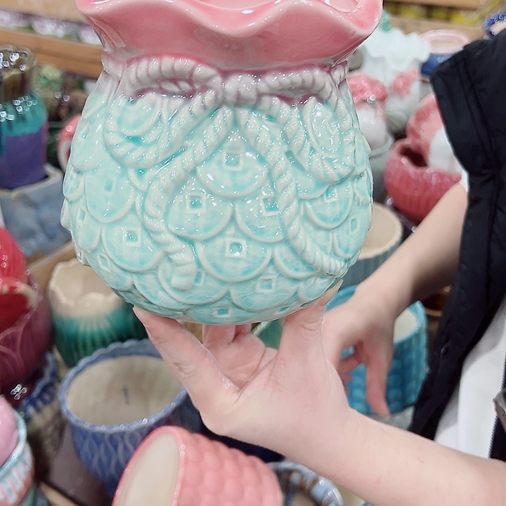 有孔，凑单福利满10元发货陶瓷多肉花盆！