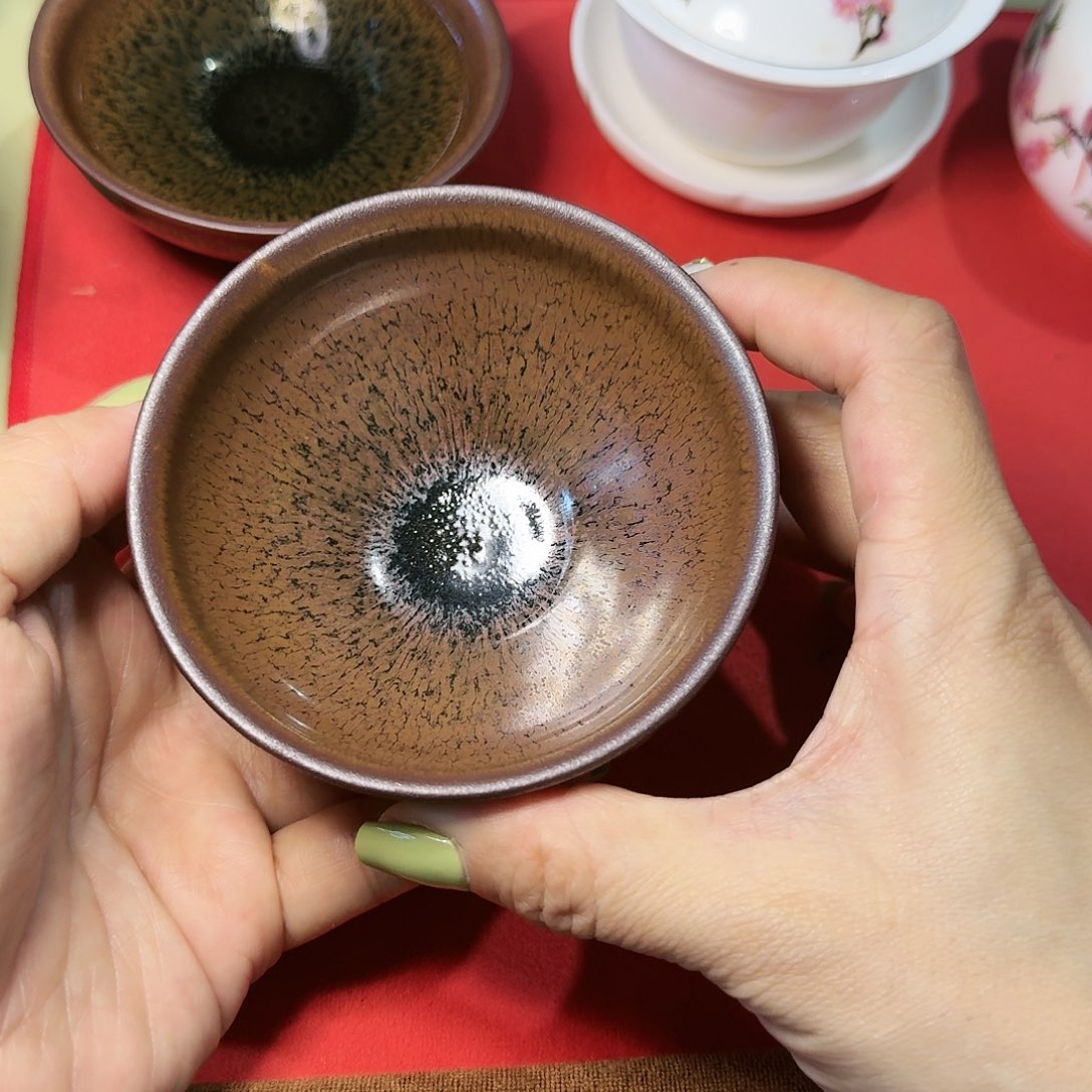 茶盏秋罗龙窑传统柴烧全手工黑瓷建盏