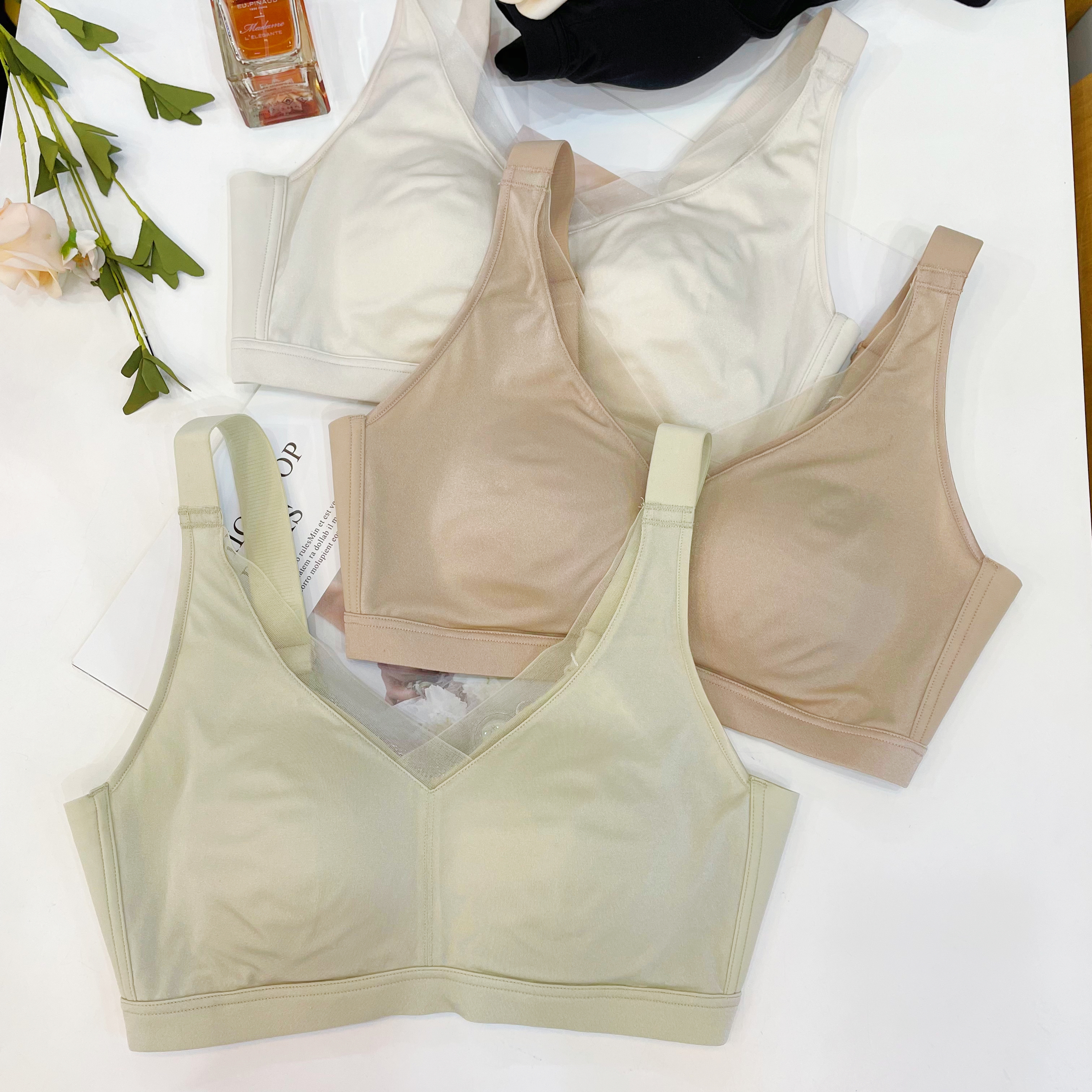 女士无钢圈BCD舒适透气无痕简约穿比脱更舒服的内衣1394