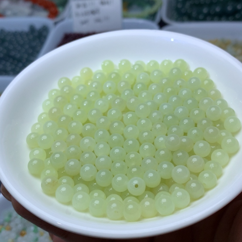 【闪购商品】手链未镶嵌和田玉卡6和田玉黄口30颗