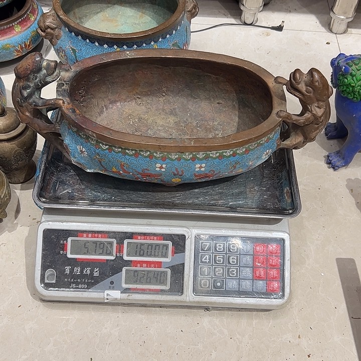 子*鱼微瑕疵黄铜摆件工艺品