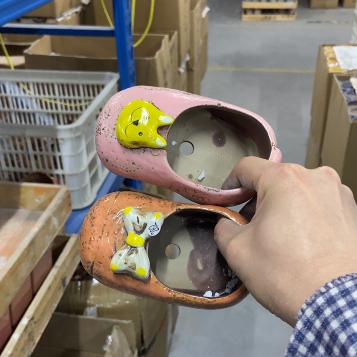 陶瓷花盆单场满9.9发7*6*5