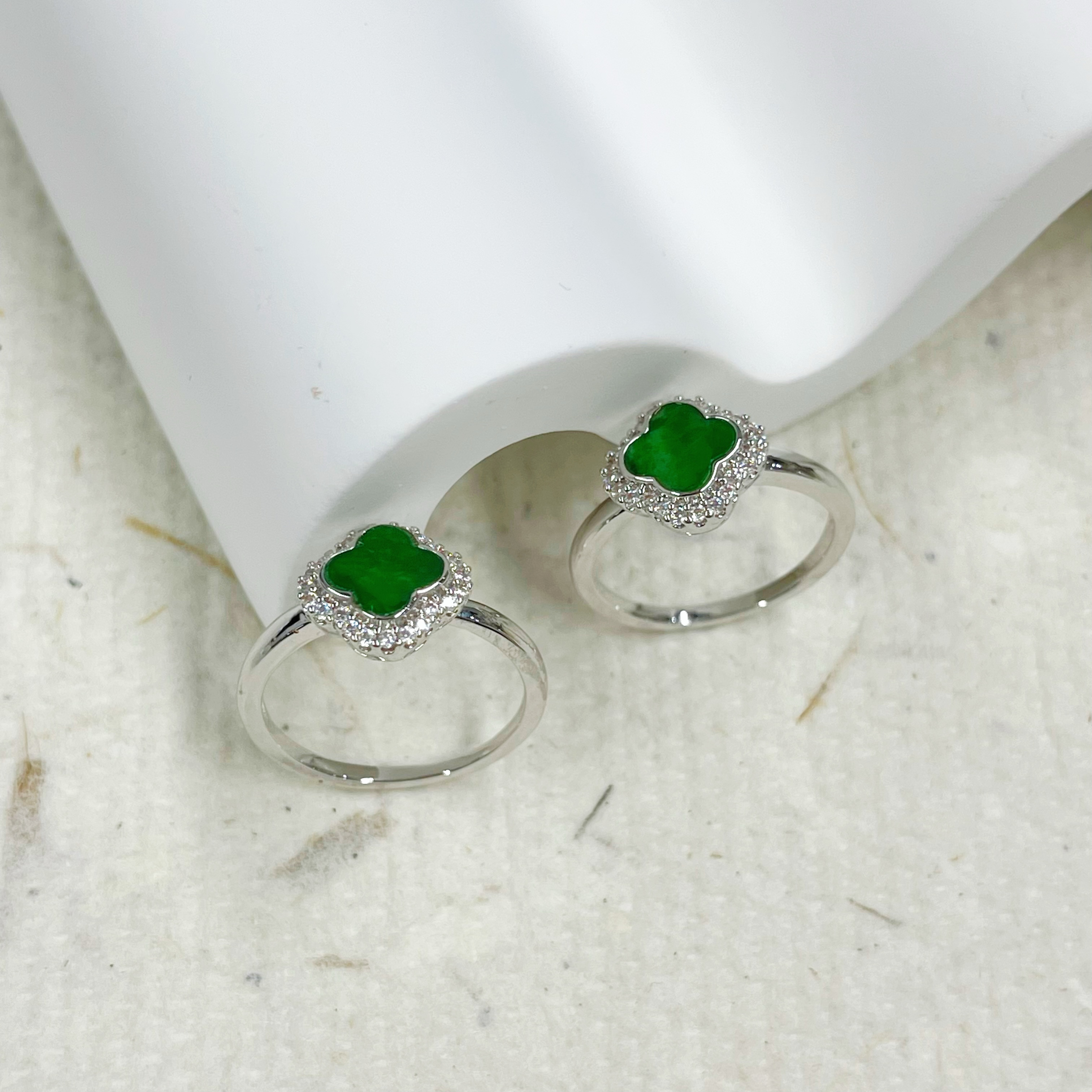 【小宝珠宝】6 T24129-翡翠戒指-多样性发其一-7*7mm