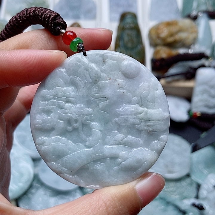 翡翠吊坠(不含链)未镶嵌翡翠