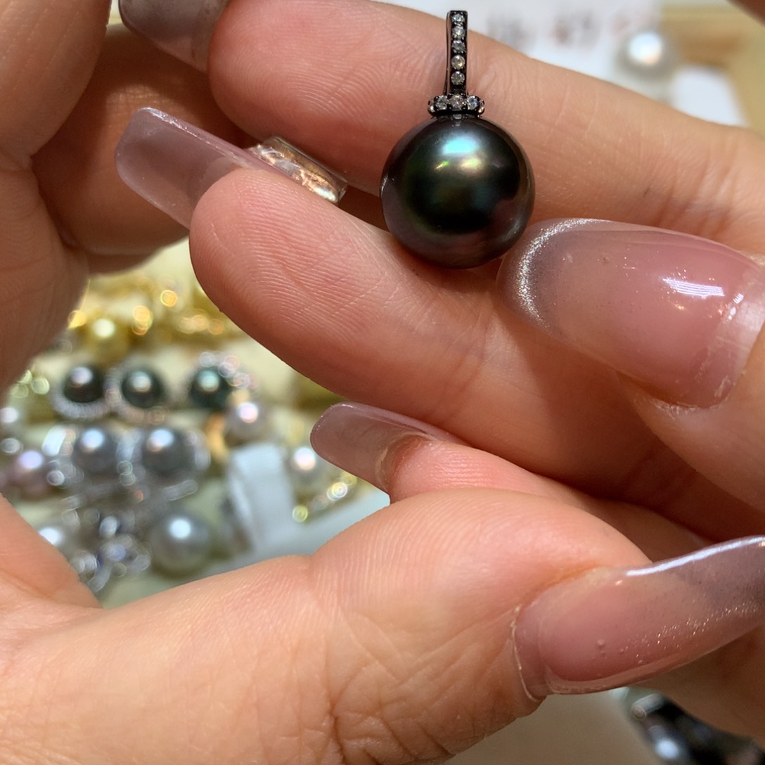 海水珍珠颈饰银S925镶嵌