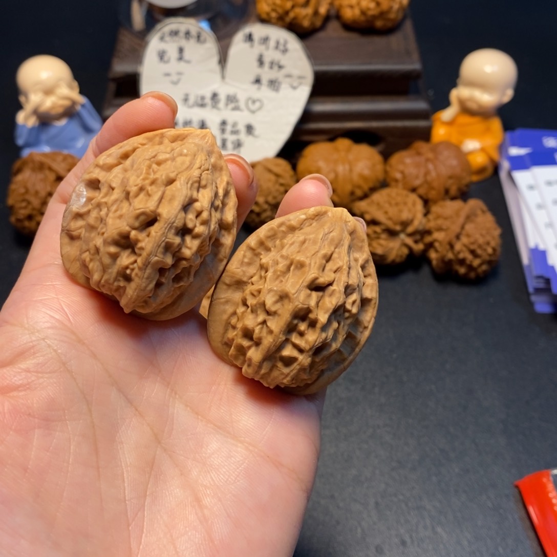 文玩核桃把件A***.32号大红袍36尺打底