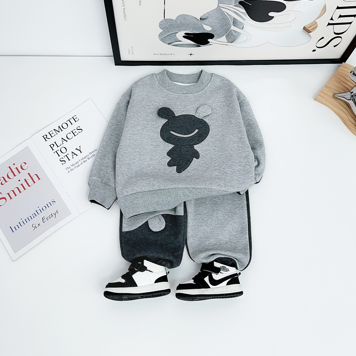 男童套装加厚2025新款秋冬装中大儿童两件套HZ251099悠悠童话童装