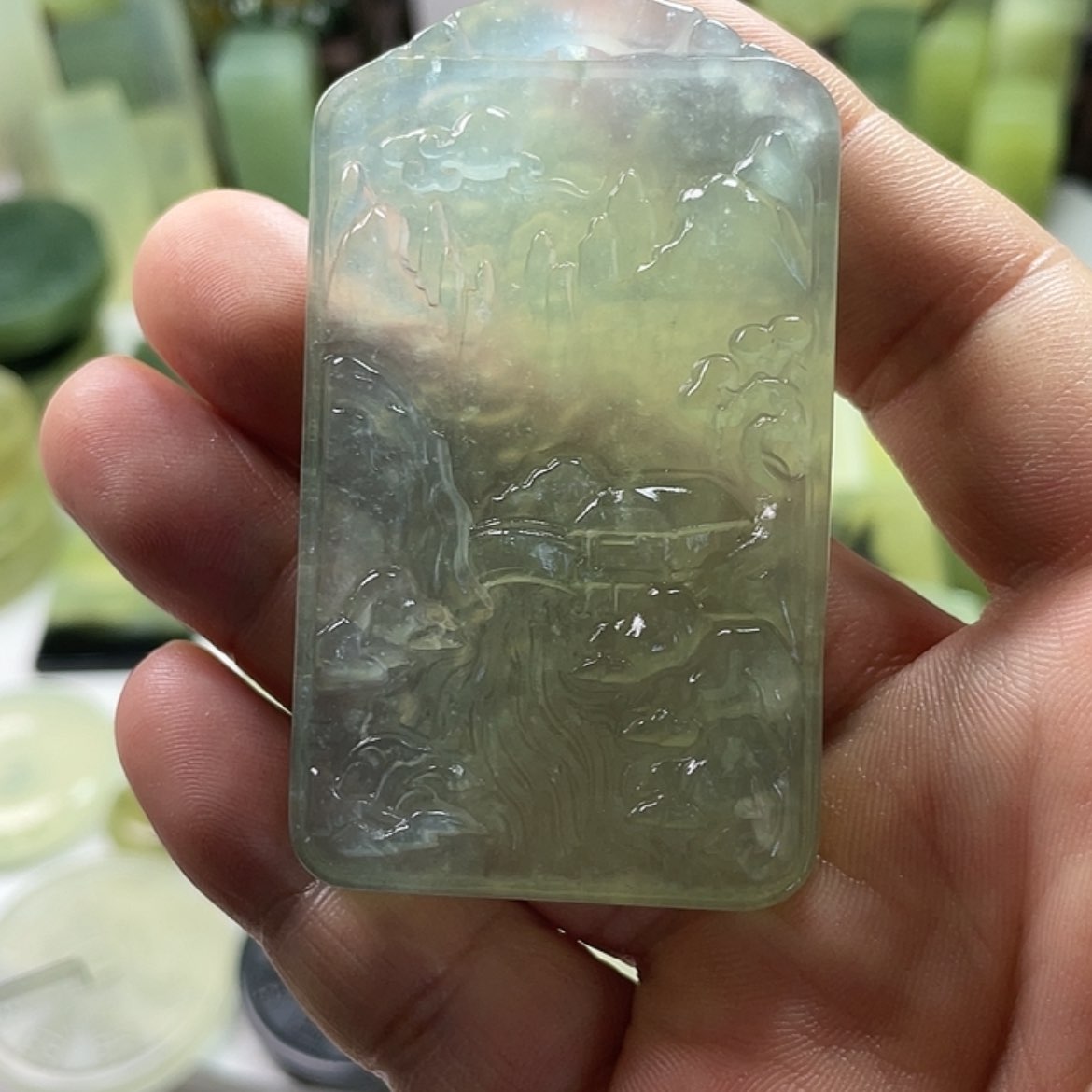 【闪购商品】岫玉挂件未镶嵌天****L