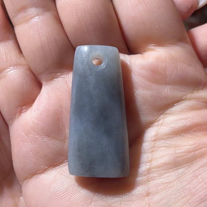 和田玉和田玉配饰未镶嵌青花无事牌