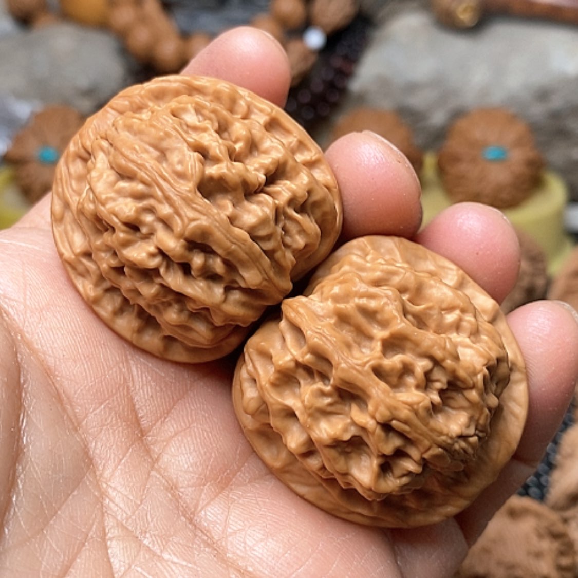 【闪购商品】文玩核桃把件野生天地37