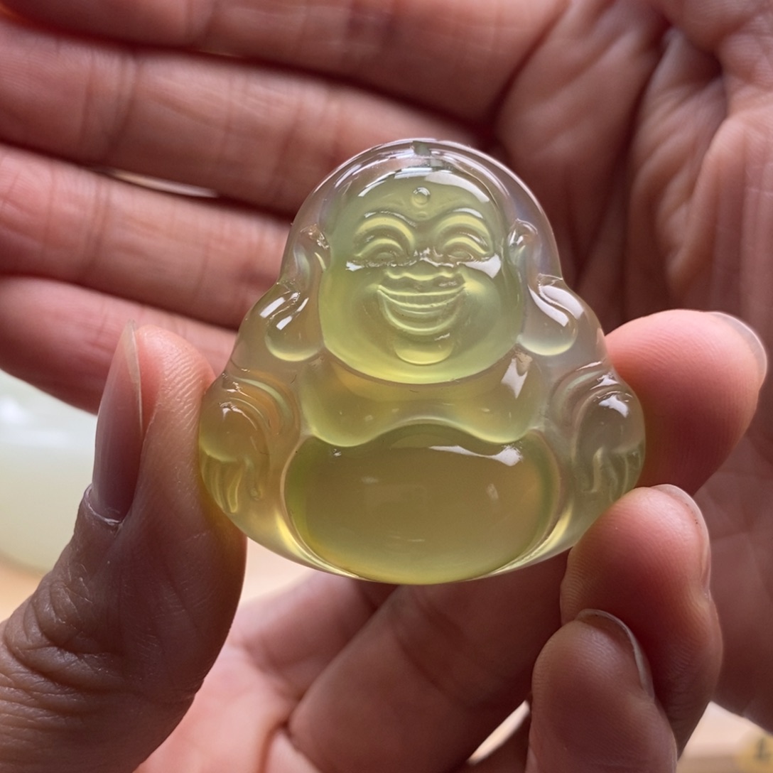 胡***豆岫玉未镶嵌四大名玉摆件