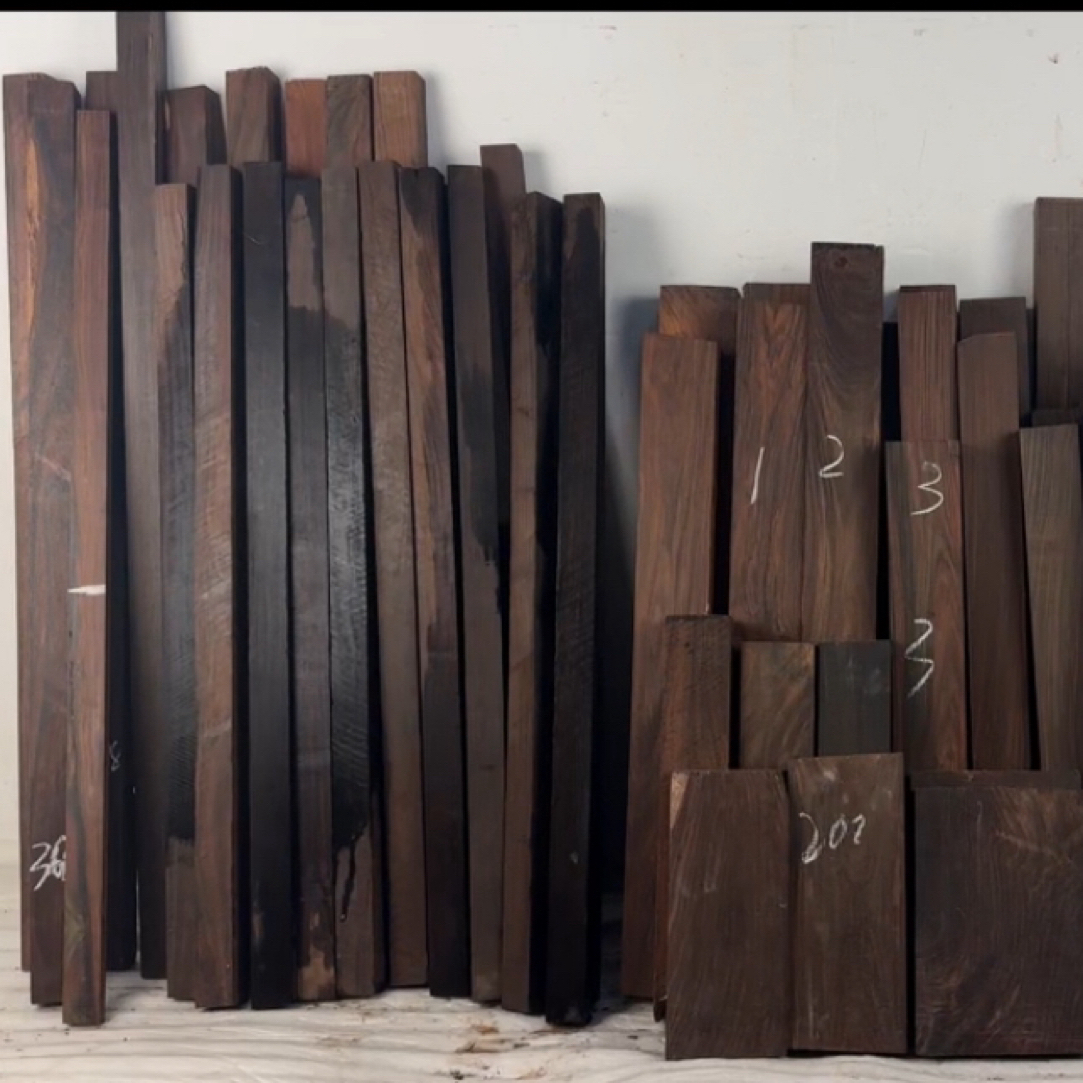 老挝大红酸枝木料直播间专用