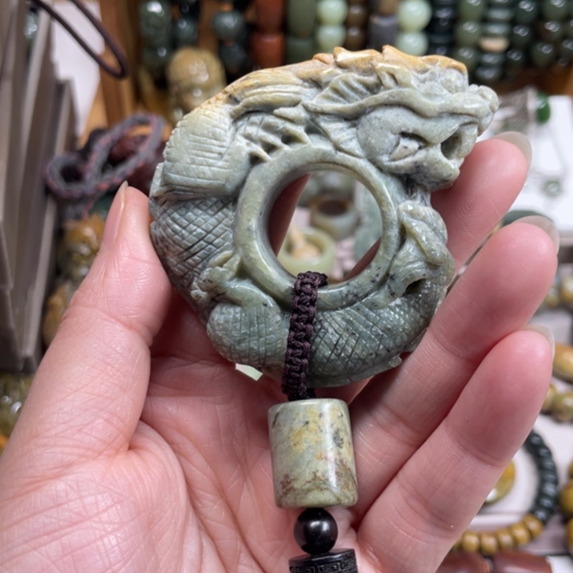 【闪购商品】岫岩河磨玉（透闪石质玉）手把件未镶嵌