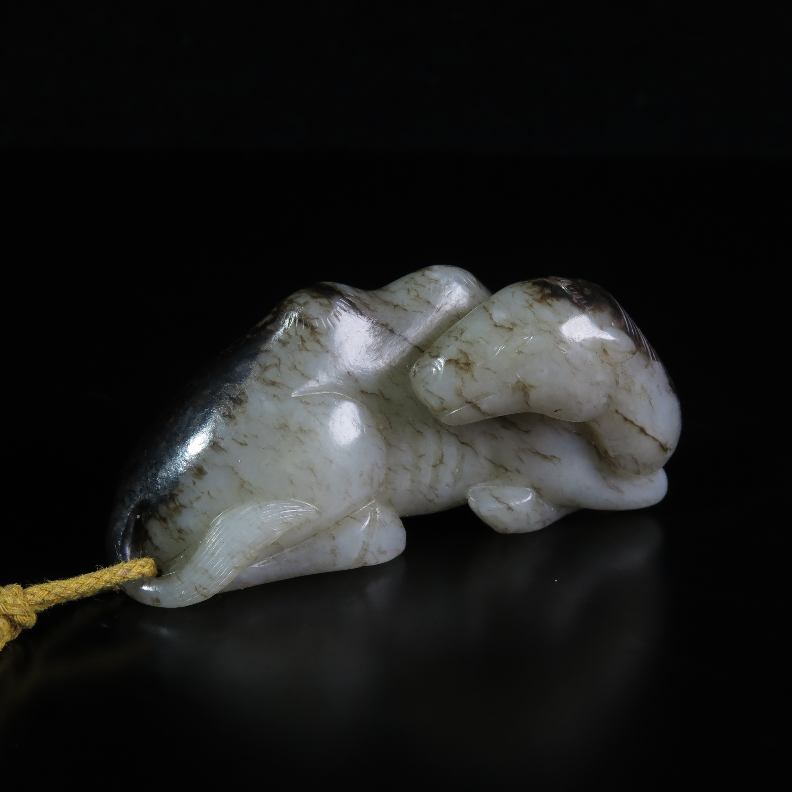 明代老提油玉骆驼/MZ545343/和田玉/民族文物