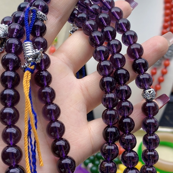 紫晶颈饰银S925镶嵌吊坠