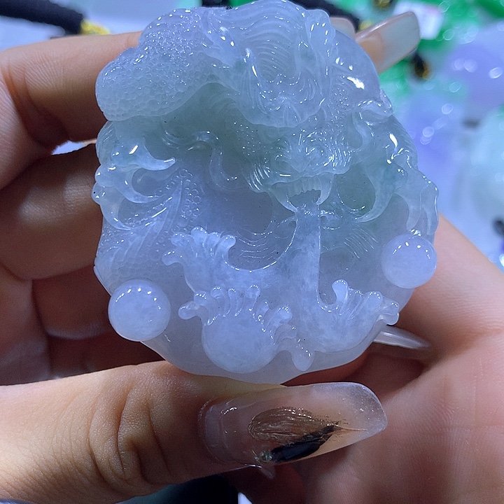 颈饰未镶嵌翡翠天然翡翠A货吊坠