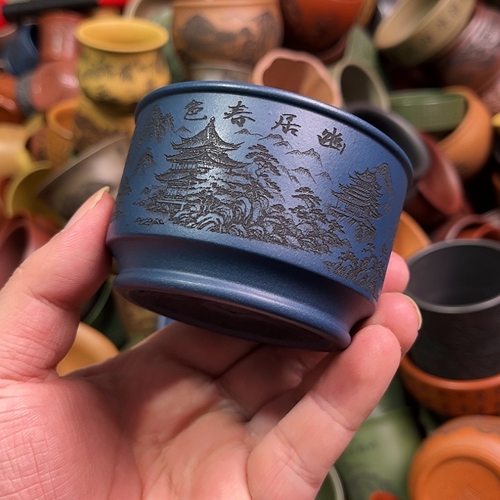 紫砂茶杯全手工紫砂主人杯