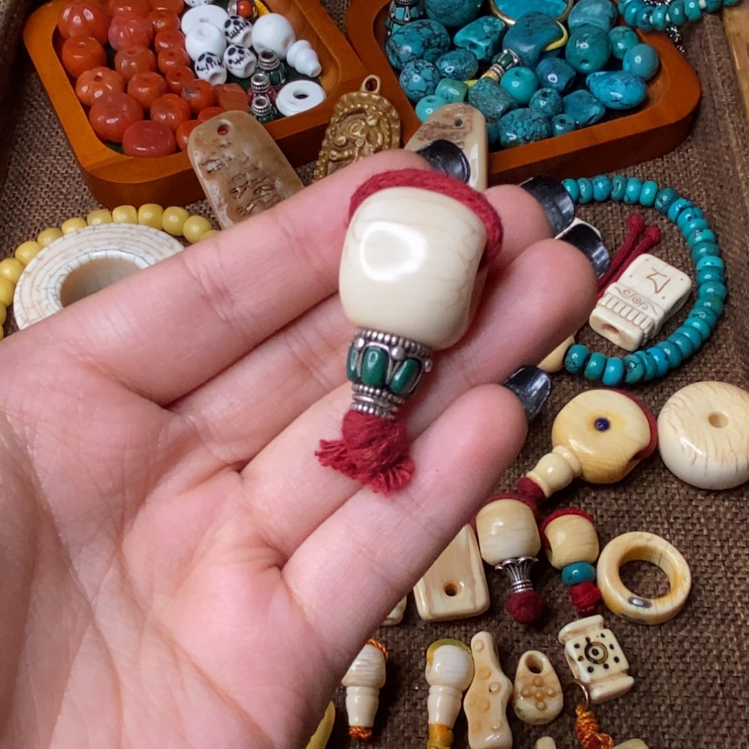 A***g铜藏传文玩高白三通2.1直径