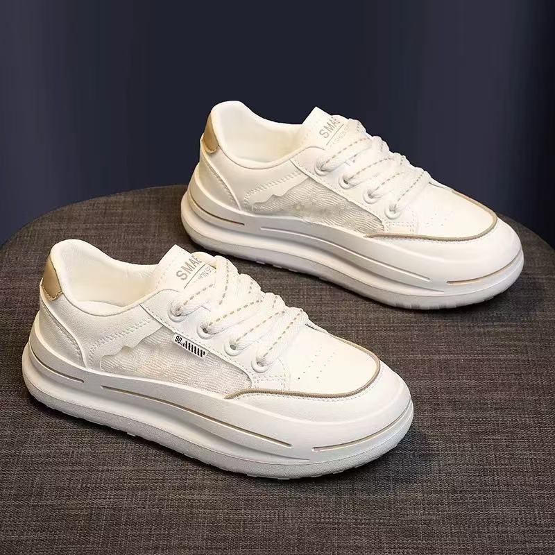 A408踩屎感板鞋休闲板鞋韩版运动百搭夏季平底单鞋小白鞋鞋子