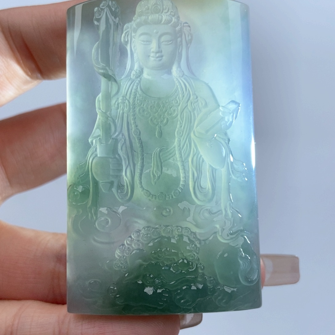 翡翠颈饰未镶嵌文殊