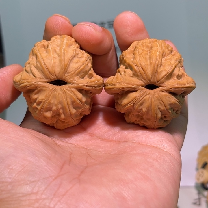 ****K把件文玩核桃44元宝