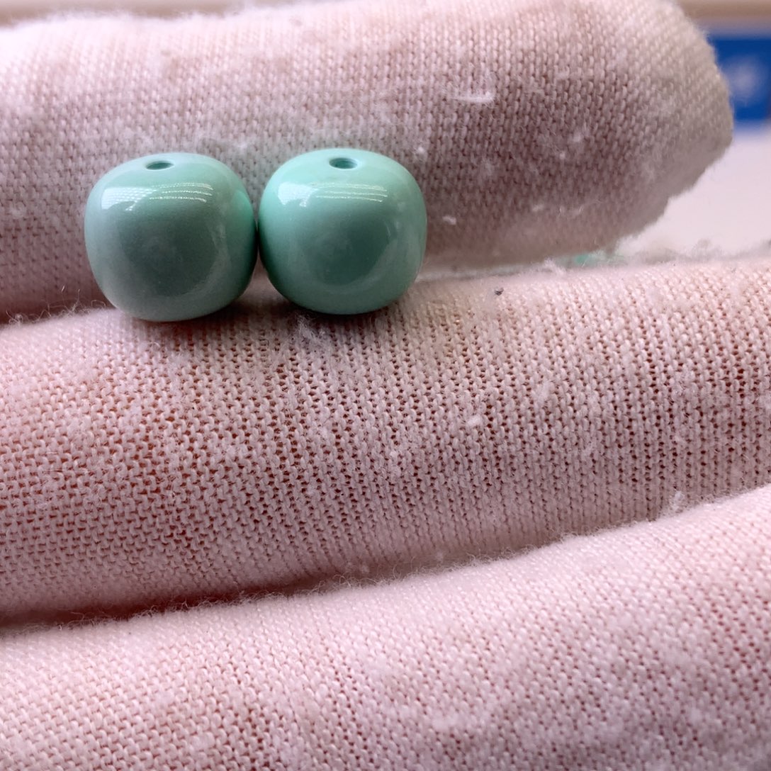 绿松石未镶嵌挂件直径9.6mm