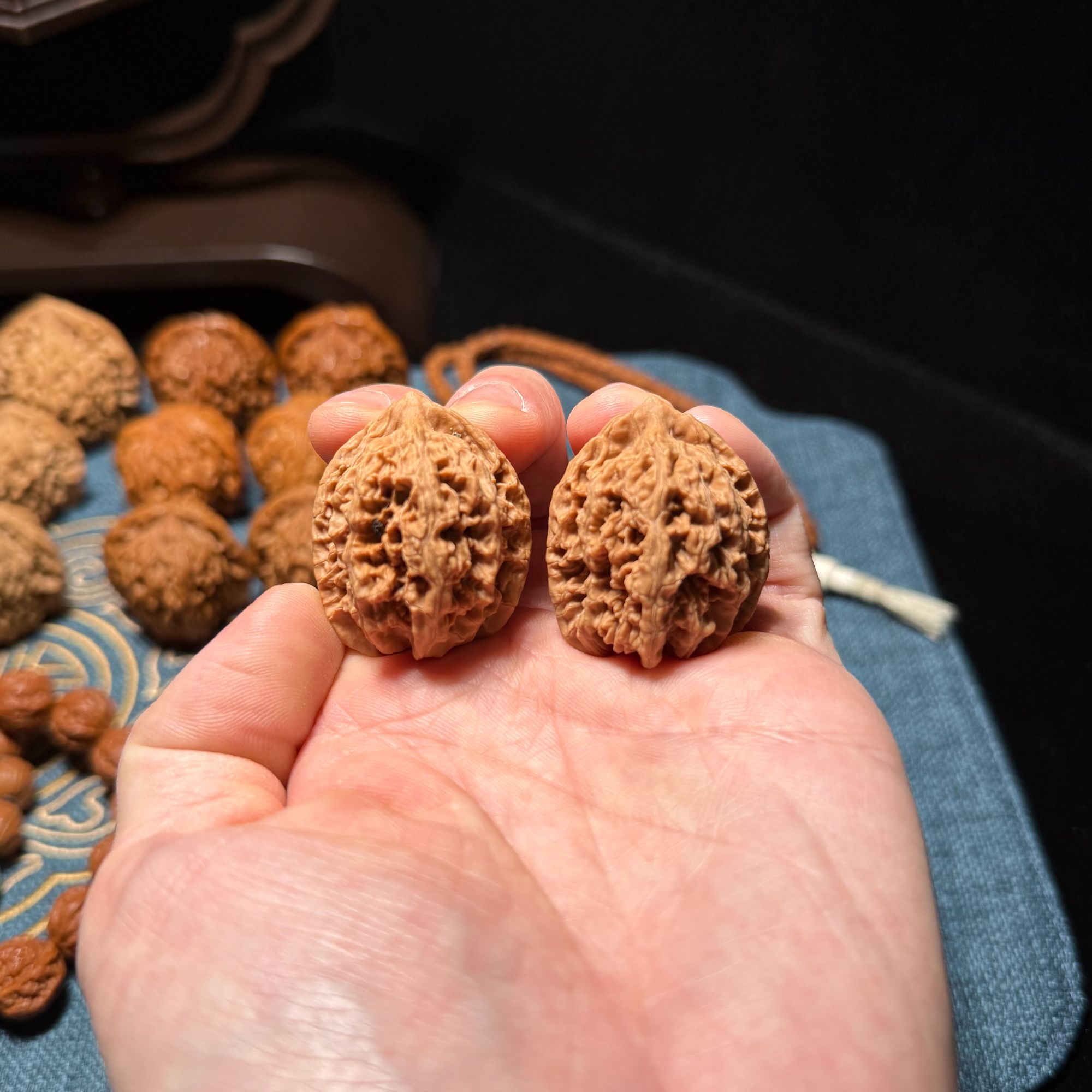 文玩核桃 昌平粗筋 尺寸32 全品