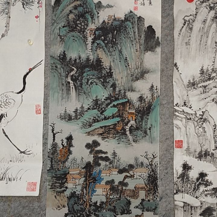 折扇张老师花鸟作品