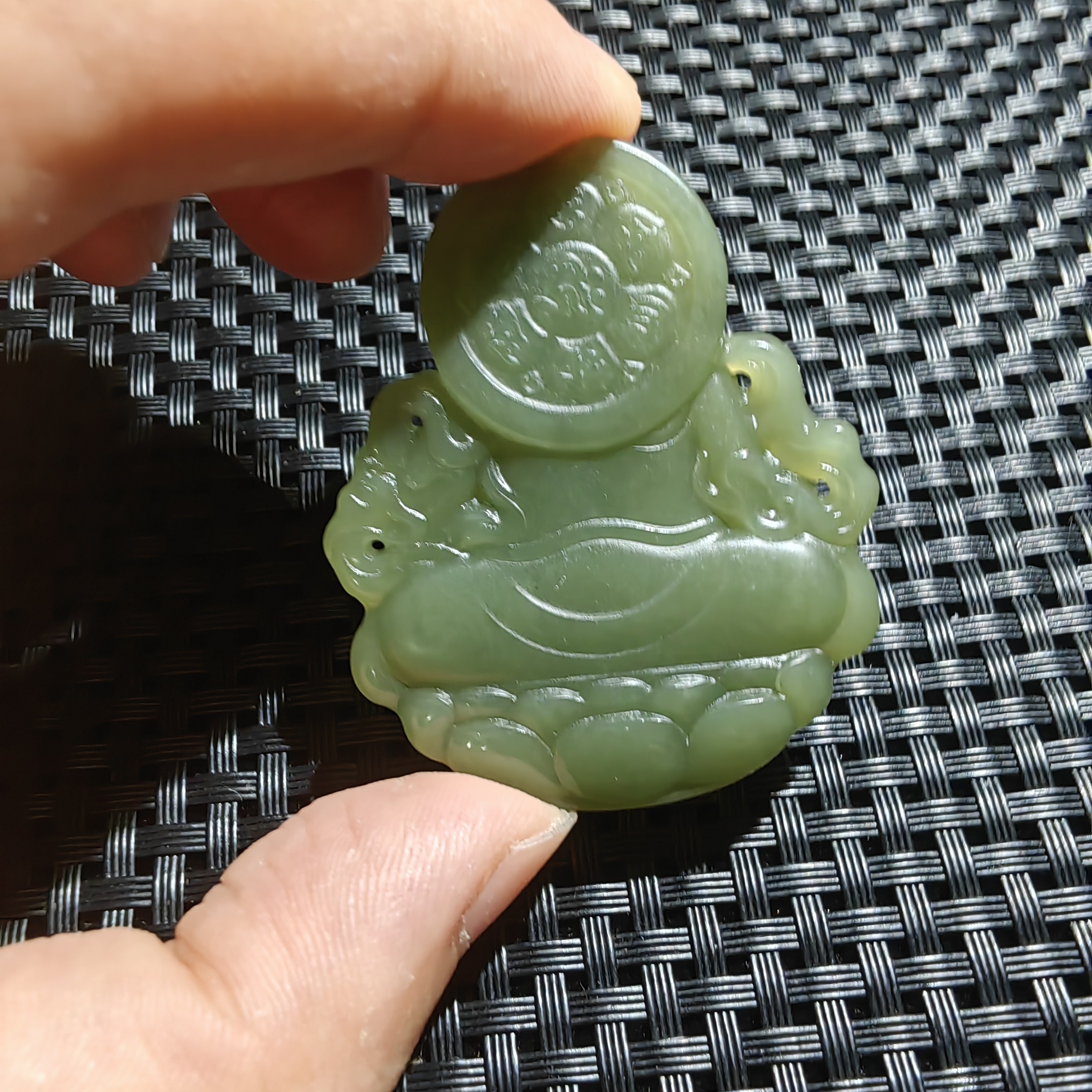 天然和田玉黄财神