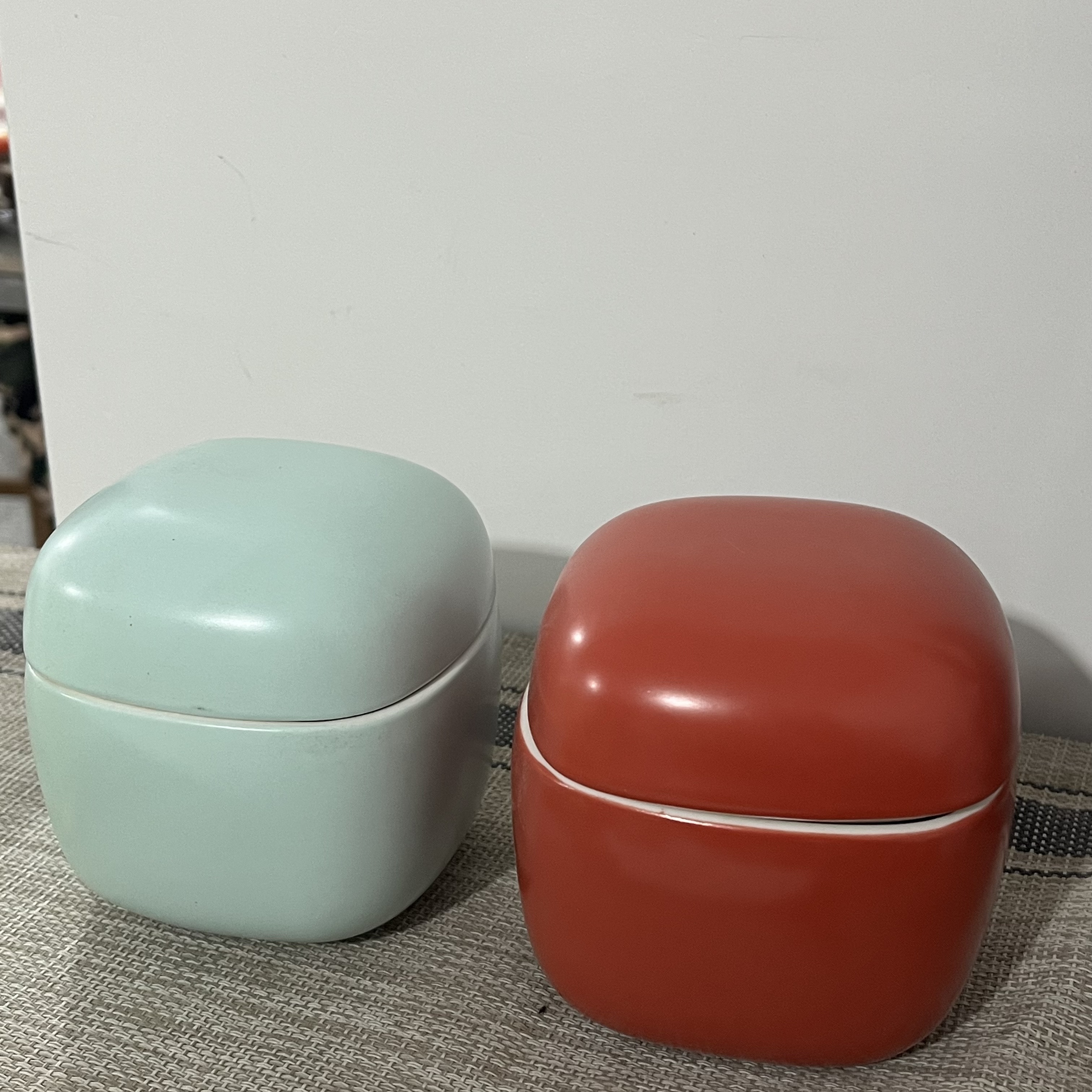 2个装 微瑕 长9.5cm高6cm日常家用高温陶瓷小罐子小炖罐