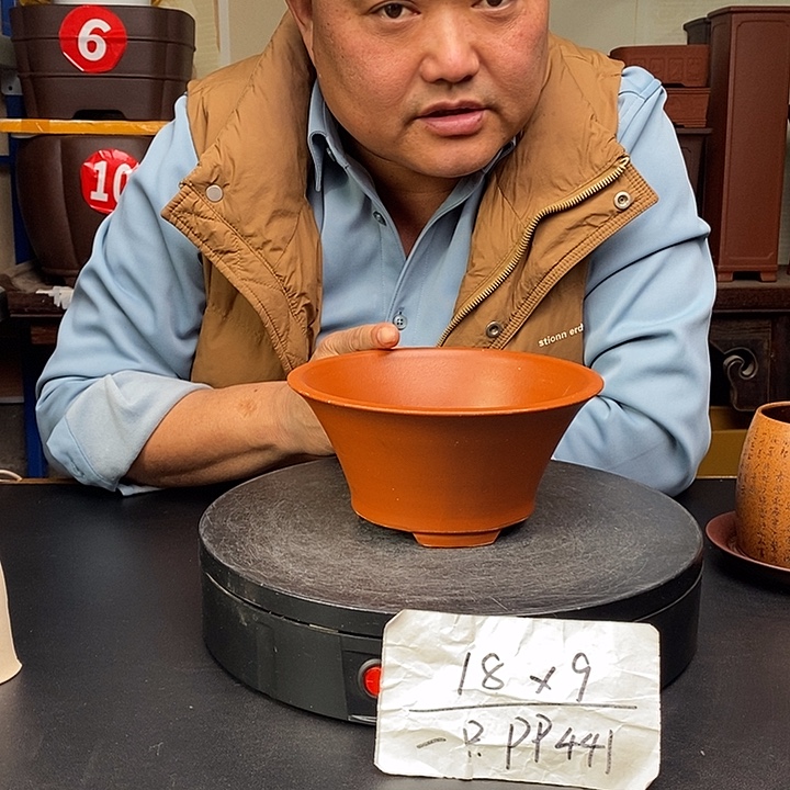 紫砂花盆货号一只PP441