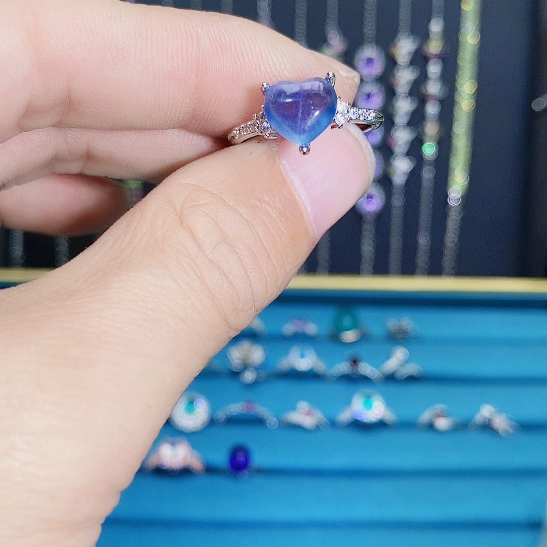 紫晶珠宝半成品银S925镶嵌